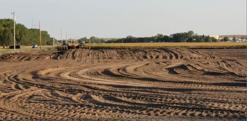Ground preparation work underway at future site of new Beatrice elementary school
