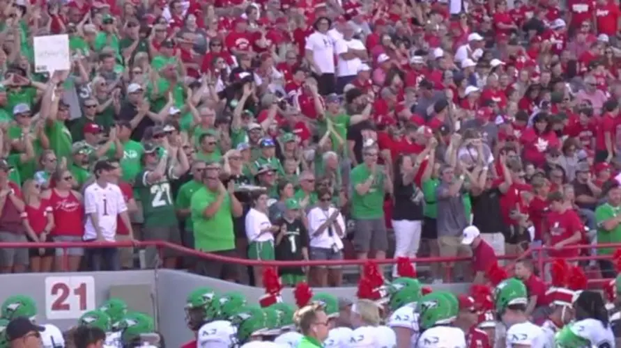 Lincoln, Memorial Stadium impress large group of UND fans