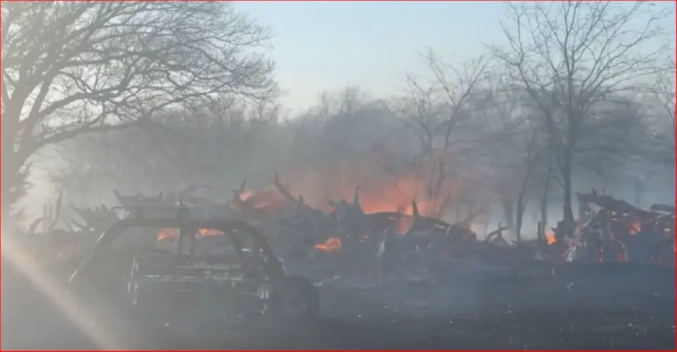 Fire torches up to 80 acres, northeast of Beatrice...seven agencies help out