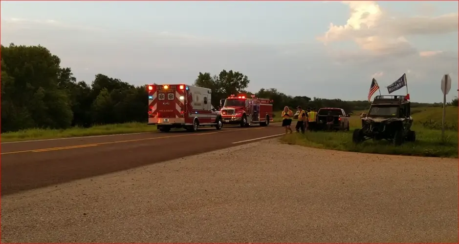 Utility terrain vehicle flips near Filley.....two taken to hospitals