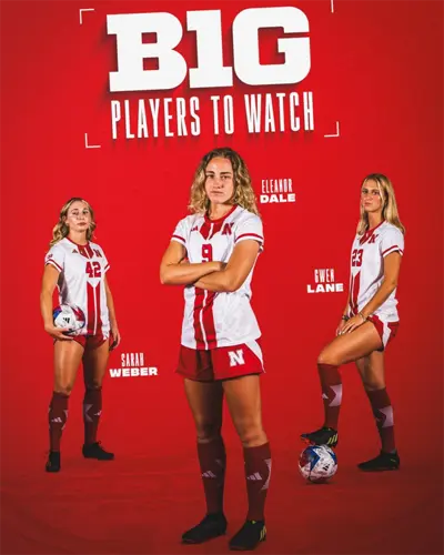 Three Husker soccer player placed on Big Ten Players to Watch list
