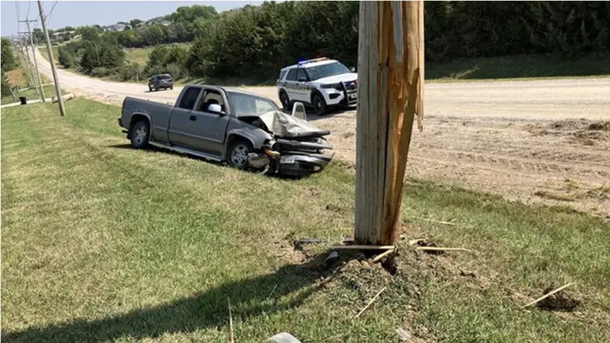 Teen cited after crashing stolen pickup into electrical pole in northwest Lincoln