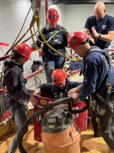 Firefighters, EMS train for grain emergencies