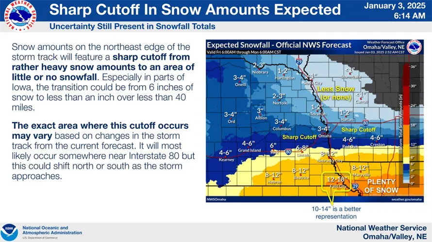 City of Beatrice declares Snow Emergency ahead of time