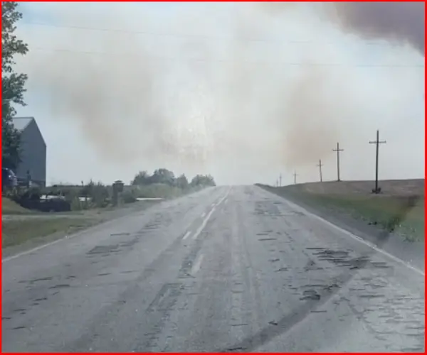 Rockford Road resurfacing east of Beatrice, nearly complete