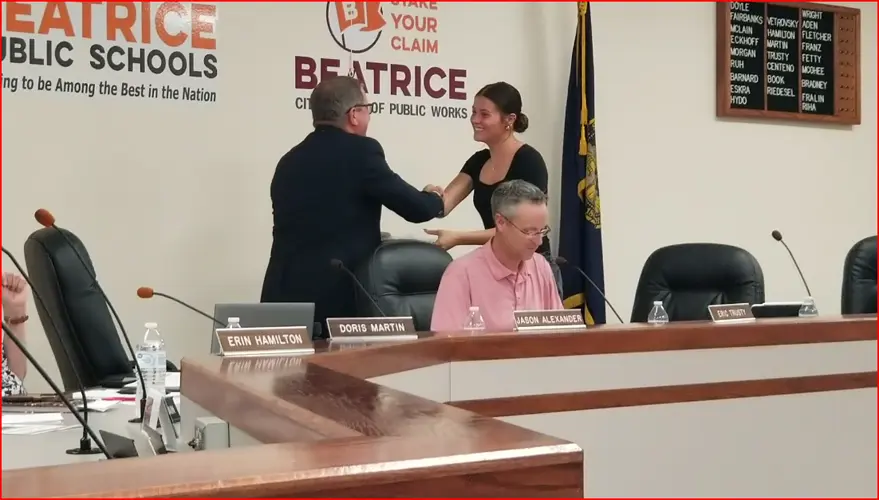 Beatrice School Board acts on agreements, honors student member
