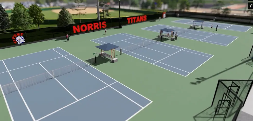 Athletes from four Southeast Nebraska schools in action at 2025 Girls Tennis State Championships