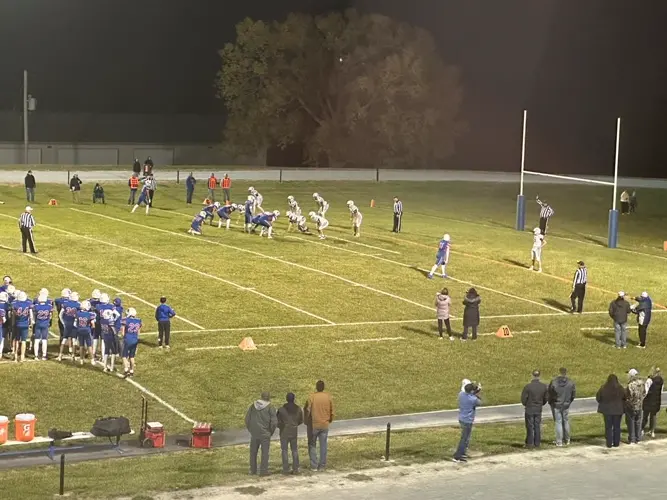 Hanover annihilates Burlingame, advances to sectional round of 2025 Kansas DII football playoffs
