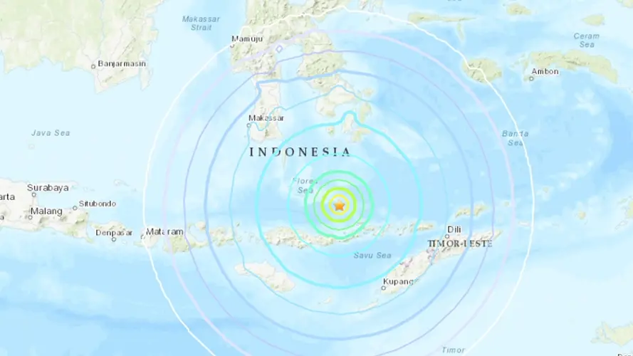 Sismo de magnitud 5,7 remece el este de Indonesia