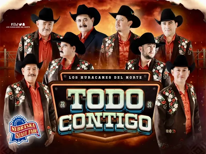Serie de Conciertos en la Feria Estatal de Nebraska Presenta a Los Huracanes del Norte este Jueves 29