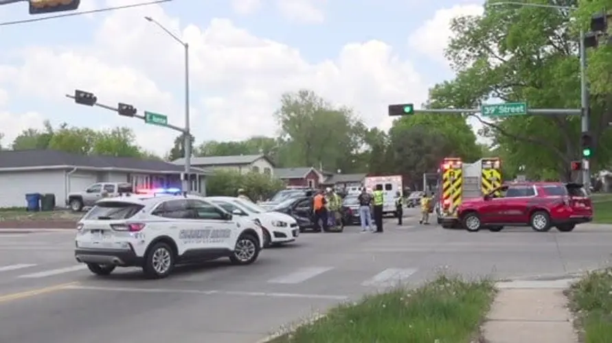 Una persona fue trasladada al hospital tras el accidente en Kearney