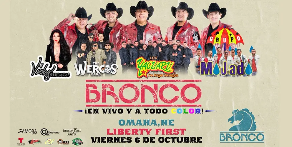 Gana boletos para el concierto de Bronco