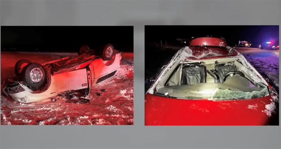 Varios heridos tras accidentes vehiculares a causa del clima invernal