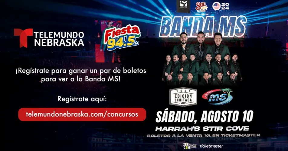 Gana boletos, hotel y gasolina para concierto de Banda MS el 10 de agosto