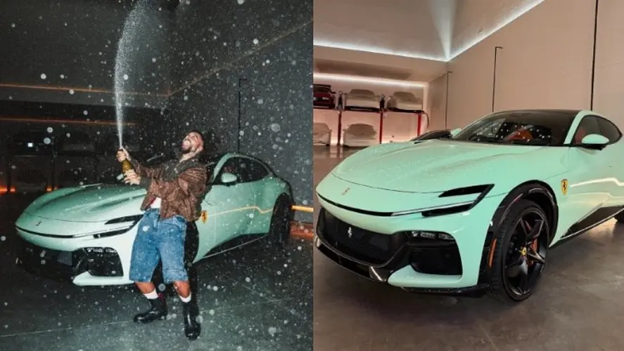 Maluma fue detenido por agentes de tránsito mientras conducía su nuevo Ferrari en Colombia