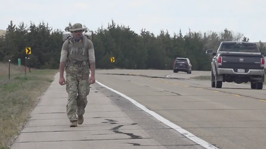 Nebraska man walking across state to raise awareness about increase in suicides
