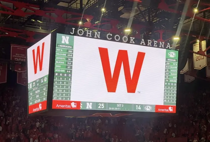 No. 1 Nebraska sweeps Mizzou in rescheduled Wrigley match