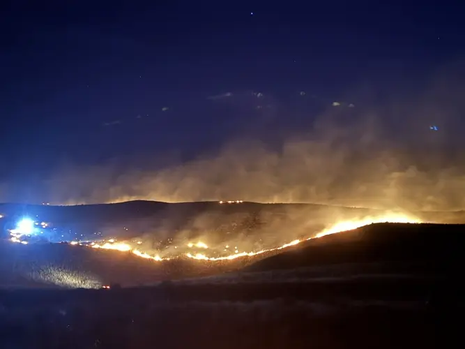 Andrews Fire near Valentine fully contained at 570 acres