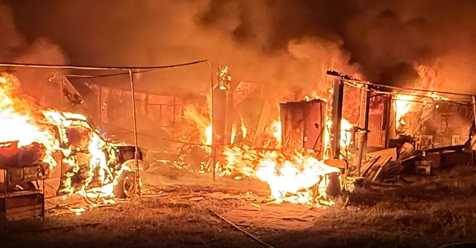 Dededo structure fire destroys home, occupant escapes safely