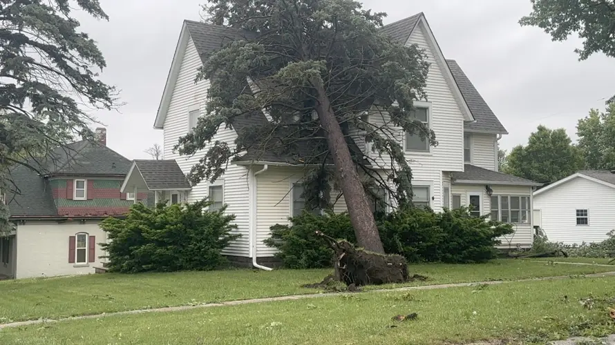 Auburn recovering from damaging winds