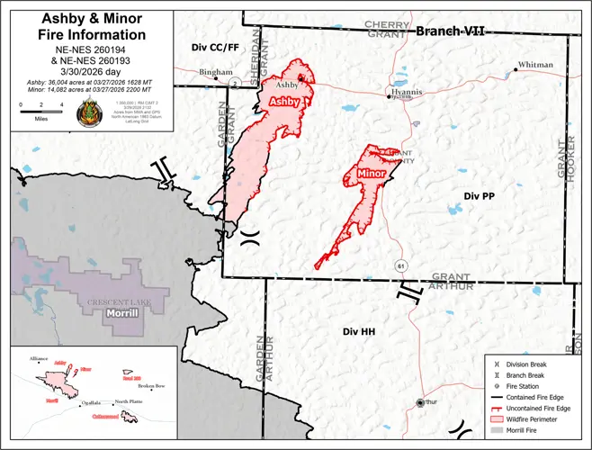 Crews gain ground on Ashby, Minor fires as Red Flag Warning returns to western Nebraska
