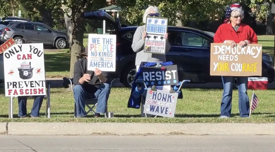 Grand Island joins nationwide 'No Kings' rallies ahead of November election