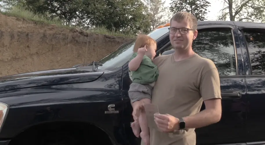 Fire victim restores truck for neighbor who helped search for dog