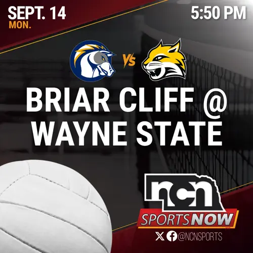 SEPT 14 (5:45 PM CT) - Briar Cliff vs Wayne State (NCN TV)