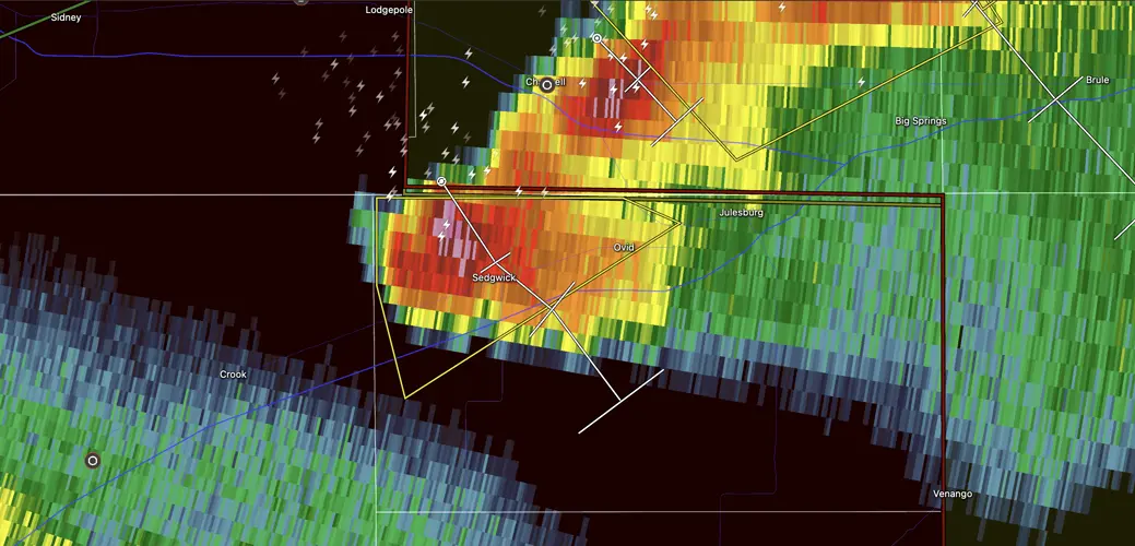Severe Thunderstorm Warning for... Northwestern Sedgwick County in northeastern Colorado until 830 PM MDT.