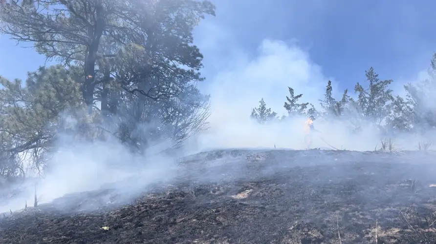 Fire near Smith Falls State Park
