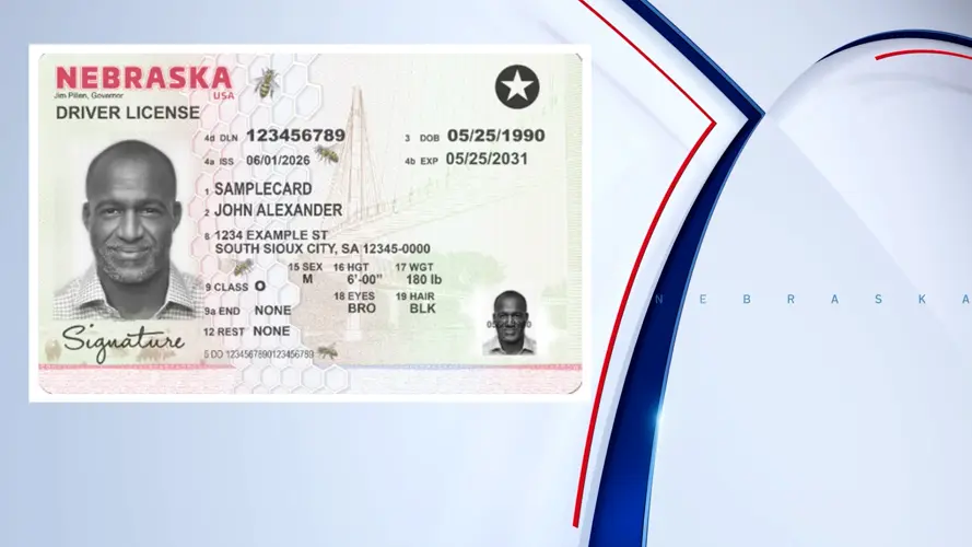 El DMV de Nebraska presenta licencias de conducir y tarjetas de identificación estatales rediseñadas
