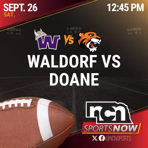 SEPT 26 (12:45 PM CT) - Waldorf vs UNK (NCN TV)