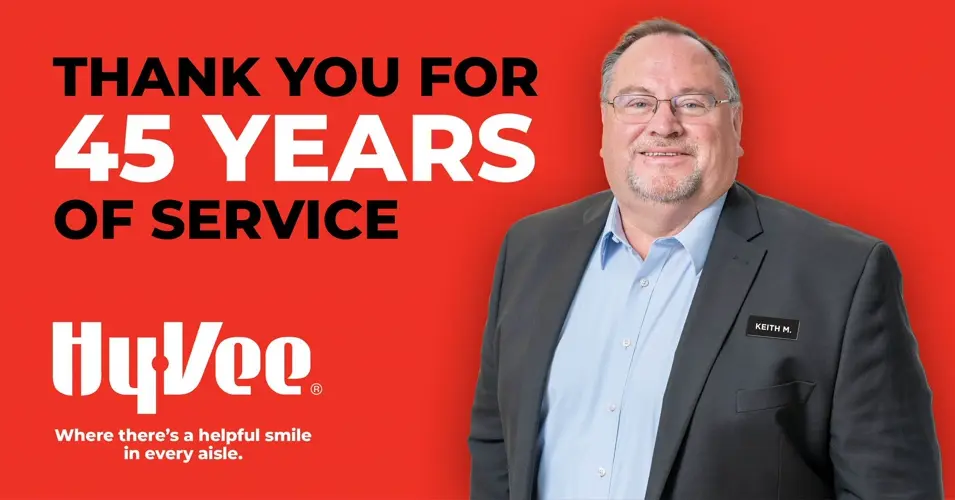 After four decades with Hy-Vee, two Norfolk employees get their faces on company trucks