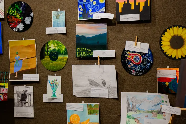Chadron High students showcase artwork at CSC