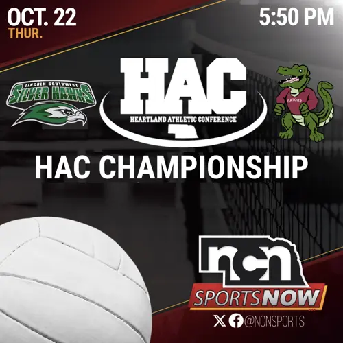 OCT 22 (5:50 PM CT) - HAC Tournament Championship: Lincoln Southwest vs Lincoln North Star(NCN TV)