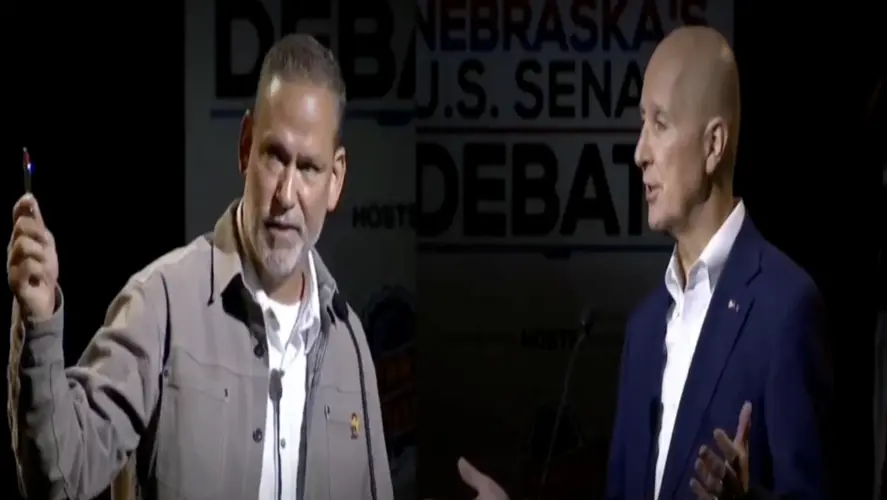 Pete Ricketts, Dan Osborn go head-to-head in Nebraska U.S. Senate debate