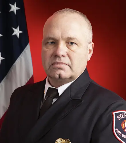 Sterling Fire Chief 26 years of service and retired