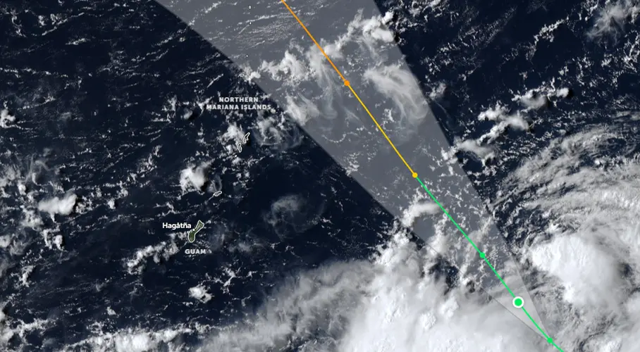 Tropical Storm Saudel projection decreases to Category 2-to-3 typhoon, NWS talks Guam impacts