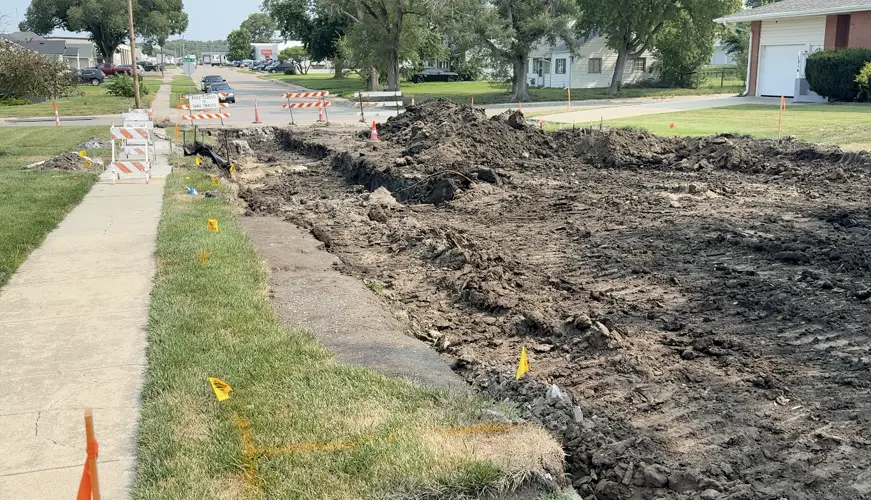 Construction work leads to gas leak near Beatrice McDonald's
