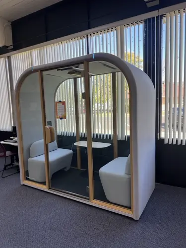 Sidney Library installs Privacy Pod with recent $15K grant