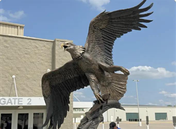 New eagle sculpture takes flight at Buffalo County Fairgrounds
