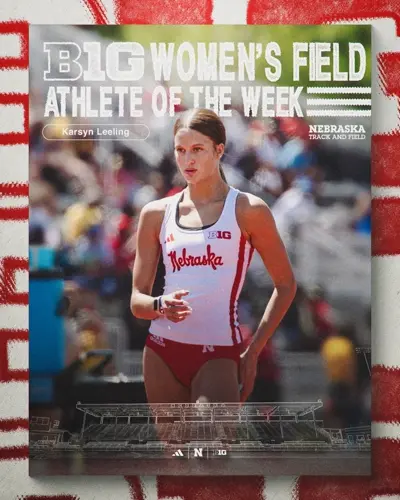 Sidney graduate Leeling earns Big Ten Field Athlete of the Week honors