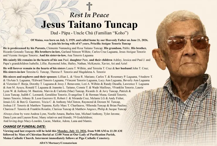 Jesus Taitano Tuncap