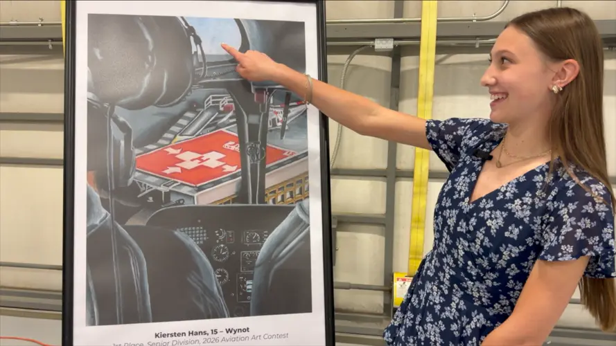 Wynot Student’s EMS art soars from Nebraska to the global stage