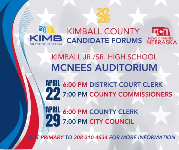 104.3 KIMB to host candidate forums in advance of primary elections