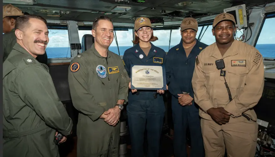 Denver native honored as Warfighter of the Week aboard USS George Washington