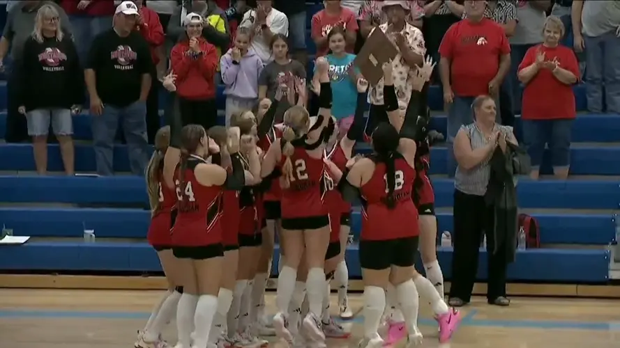 Meridian pushes past Palmyra in third set to capture MUDECAS B Division crown