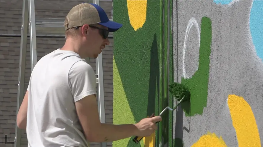 From school notebooks to city walls, how one Northeast Nebraskan got his start in painting murals