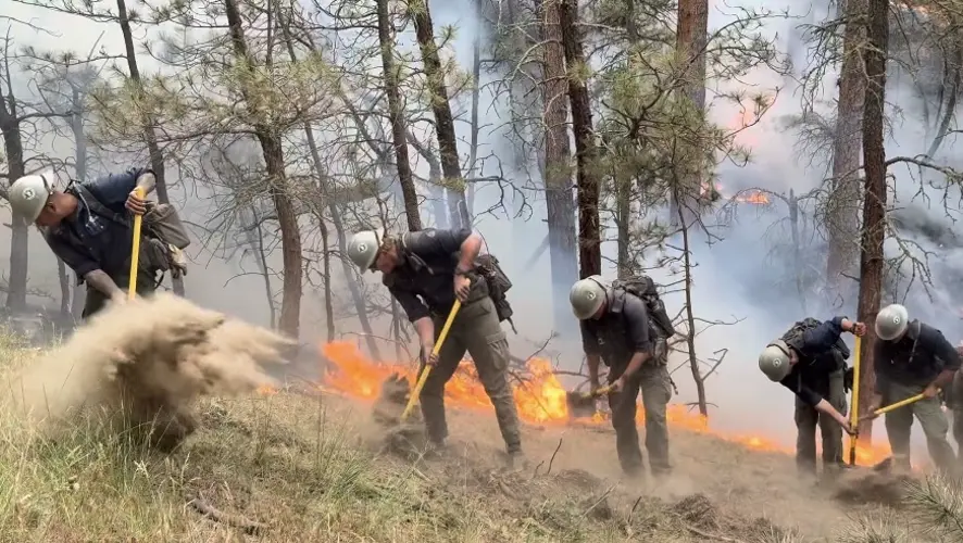 Fire personnel begin leaving South Fork Fire near Crawford as containment reaches 80%