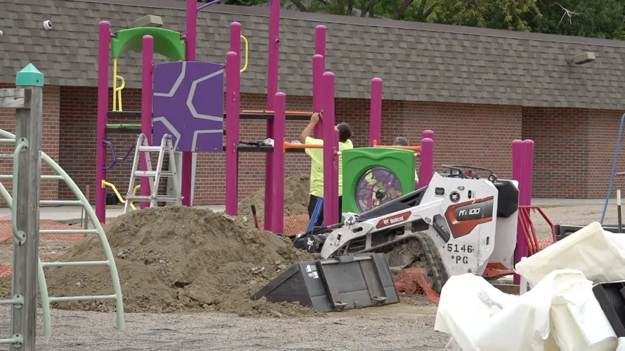 Bel Air Elementary is installing new inclusive playground equipment